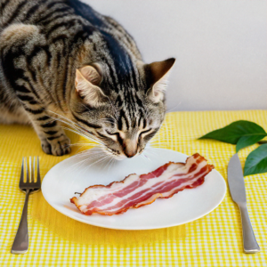 can cats eat bacon?