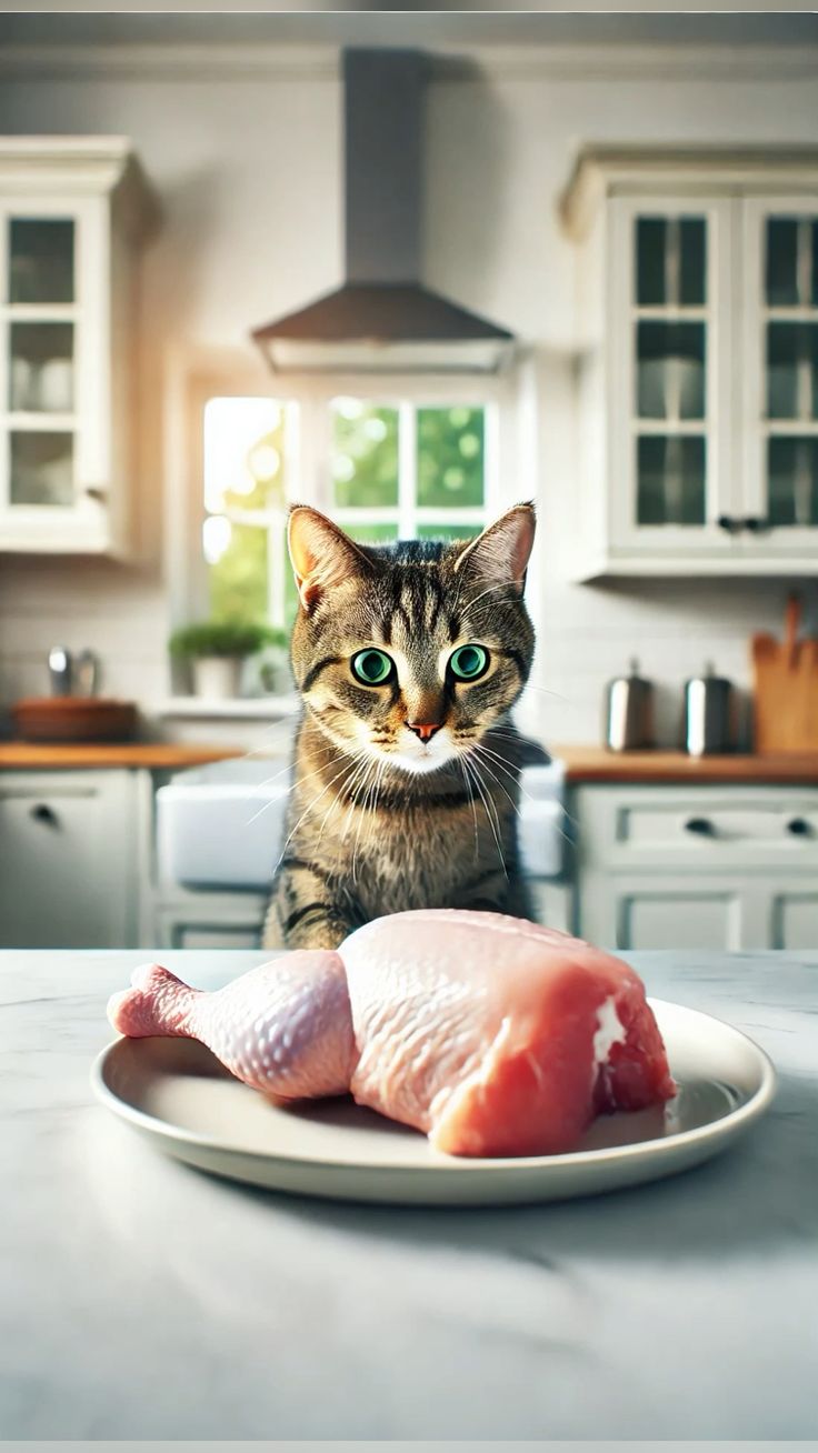 Can cats eat raw chicken?