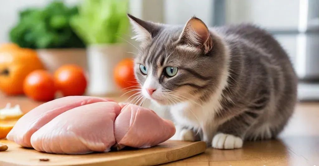 Can cats eat raw chicken?